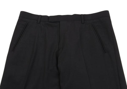 Jean Paul GAULTIER HOMME Wool Center Pants Black Size 50
