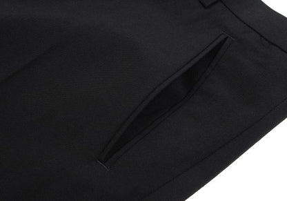 Jean Paul GAULTIER HOMME Wool Center Pants Black Size 50
