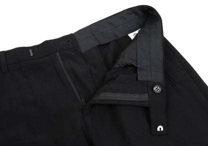 Jean Paul GAULTIER HOMME Wool Center Pants Black Size 50