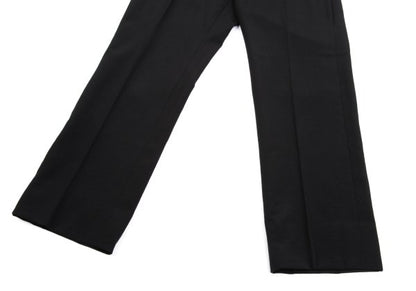 Jean Paul GAULTIER HOMME Wool Center Pants Black Size 50