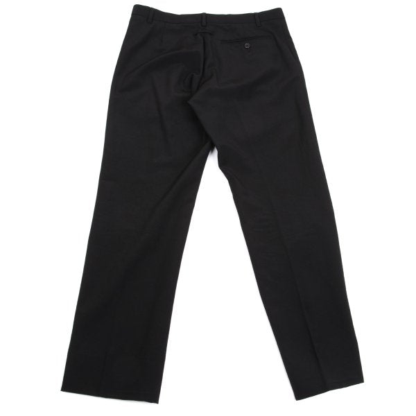 Jean Paul GAULTIER HOMME Wool Center Pants Black Size 50