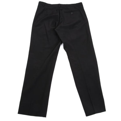 Jean Paul GAULTIER HOMME Wool Center Pants Black Size 50