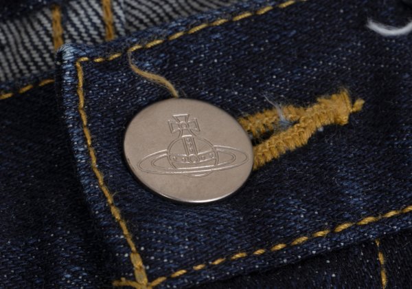 Vivienne Westwood MAN Key Print Skinny Jeans Indigo Size 42