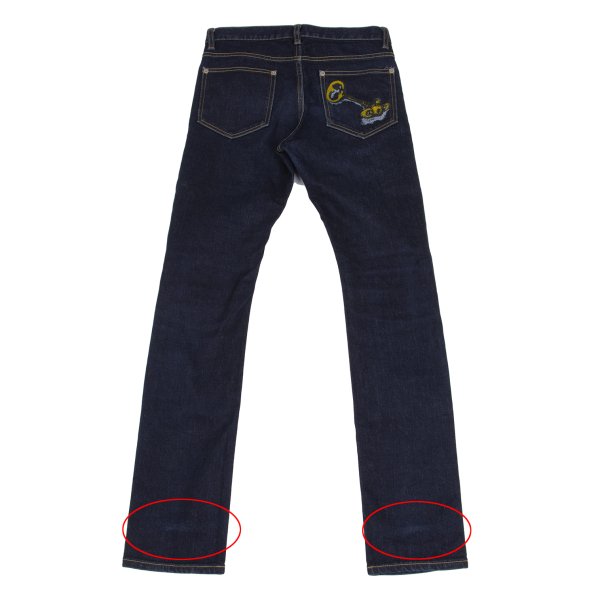 Vivienne Westwood MAN Key Print Skinny Jeans Indigo Size 42