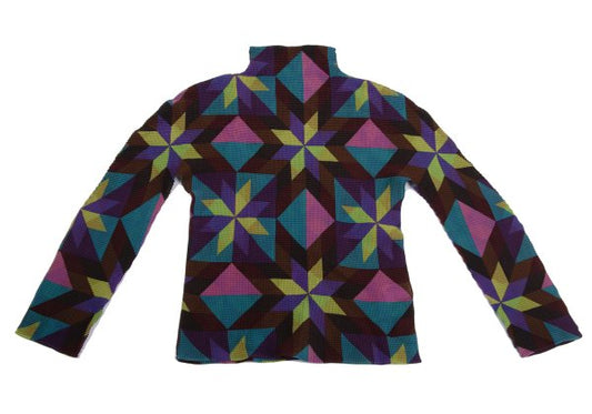 ISSEY MIYAKE me Geometric Pleated High L/S Tee Multi Size F