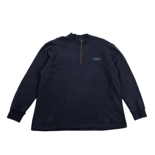 Papas Navy Cotton Half-Zip Sweatshirt Size 50L