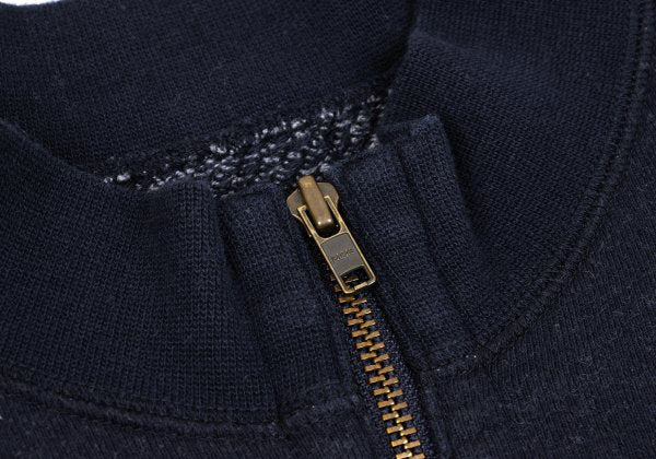 Papas Navy Cotton Half-Zip Sweatshirt Size 50L