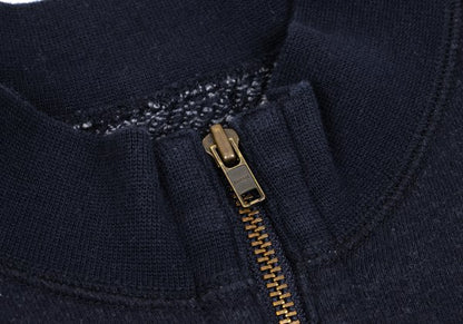 Papas Navy Cotton Half-Zip Sweatshirt Size 50L