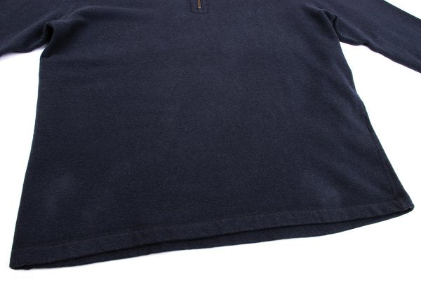 Papas Navy Cotton Half-Zip Sweatshirt Size 50L