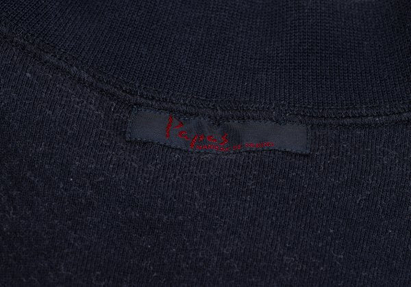 Papas Navy Cotton Half-Zip Sweatshirt Size 50L