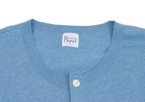 Papas Chili Pepper Embroidered Cotton Vest Blue Knit Size 52LL