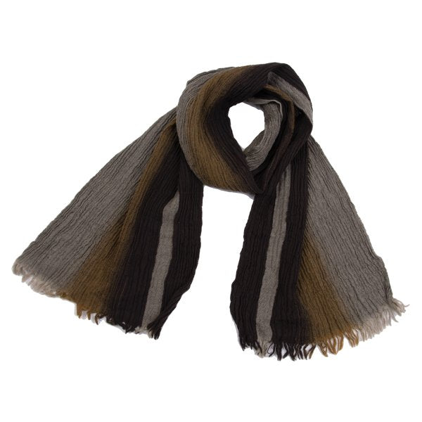 Plantation Cotton Gradient Scarf Brown
