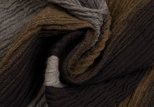 Plantation Cotton Gradient Scarf Brown