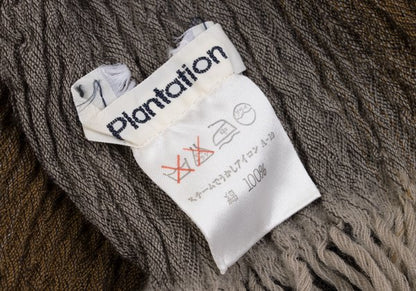 Plantation Cotton Gradient Scarf Brown