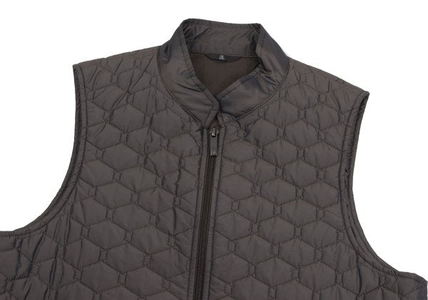LANVIN collection Brown Hexagon Insulated Vest Size 48