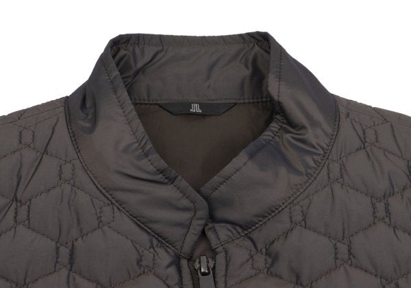 LANVIN collection Brown Hexagon Insulated Vest Size 48