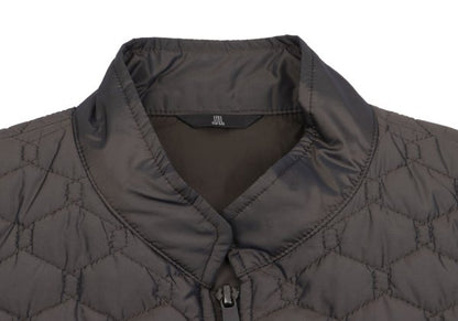 LANVIN collection Brown Hexagon Insulated Vest Size 48
