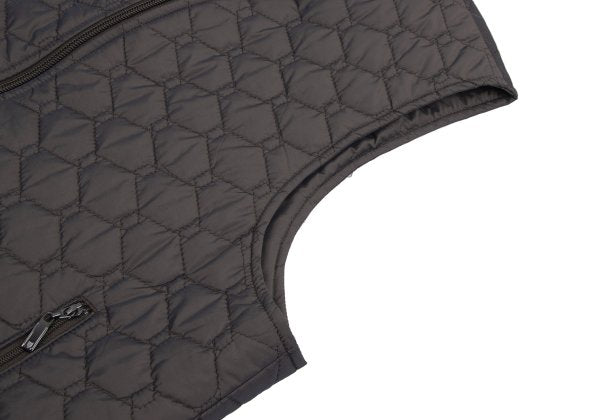 LANVIN collection Brown Hexagon Insulated Vest Size 48