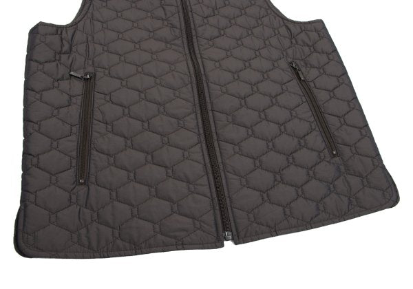 LANVIN collection Brown Hexagon Insulated Vest Size 48