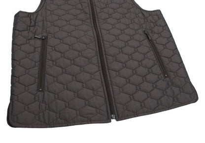 LANVIN collection Brown Hexagon Insulated Vest Size 48