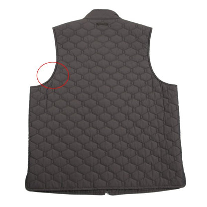 LANVIN collection Brown Hexagon Insulated Vest Size 48
