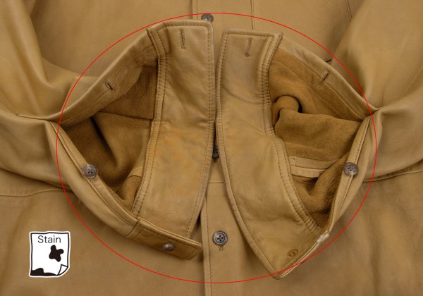 POLO RALPH LAUREN Leather Shirt Jacket Camel Size L