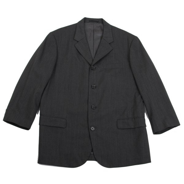 Y's for men Poly Wool 4-Button Jacket Gray Size S