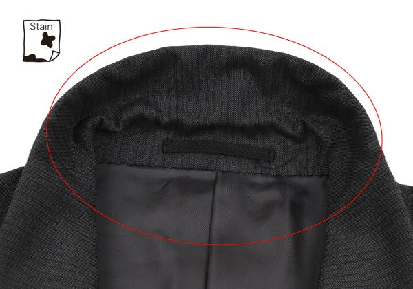 Y's for men Poly Wool 4-Button Jacket Gray Size S