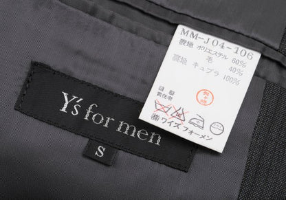 Y's for men Poly Wool 4-Button Jacket Gray Size S