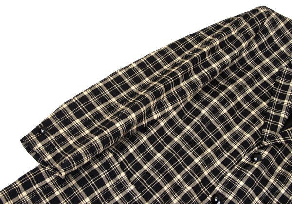 GIANNI VERSACE Wool Check 3-Button Beige Black Jacket Size 50