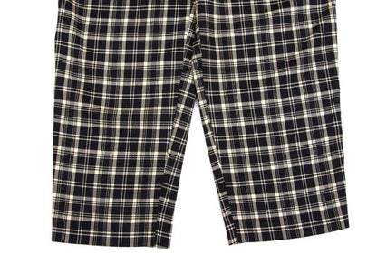 GIANNI VERSACE Wool Check 3-Tuck Pants Beige Size 50