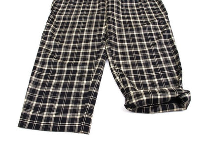 GIANNI VERSACE Wool Check 3-Tuck Pants Beige Size 50