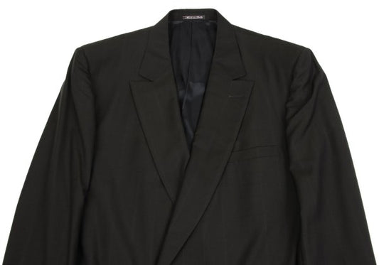 GIANNI VERSACE Wool Pinstripe Double Jacket Khaki Size 50