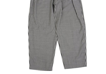 GIANNI VERSACE Wool Off-Black Gingham 2-Pleat Pants Size L