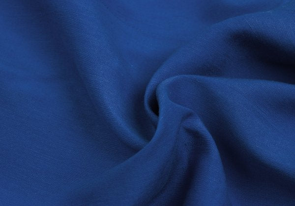 GIANNI VERSACE Blue Silk Linen 3-Pleat Pants Size 50