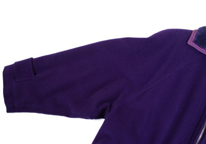 GIANNI VERSACE Cashmere Wool Fur Collar Jacket Purple Size L