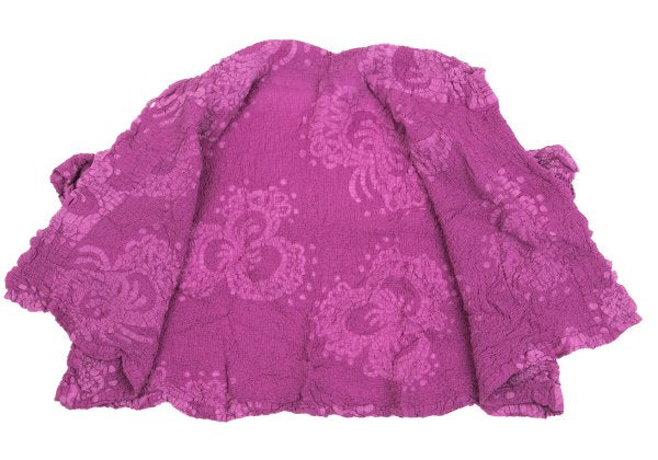 ISSEY MIYAKE me Pink Cauliflower Cropped Shirt Size F