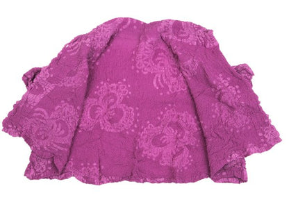 ISSEY MIYAKE me Pink Cauliflower Cropped Shirt Size F