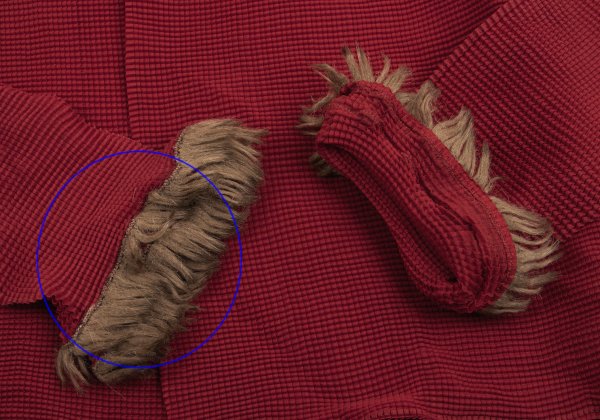 ISSEY MIYAKE me Faux Fur Pleated Reddish Brown Cardigan Size F