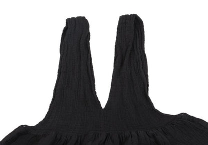 ISSEY MIYAKE me Sheer Sleeveless Tunic Black Blouse Size F