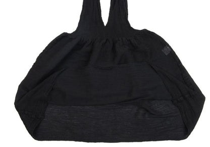 ISSEY MIYAKE me Sheer Sleeveless Tunic Black Blouse Size F