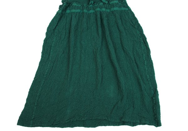 ISSEY MIYAKE me Cauliflower Neck Cord Dress Green Size F