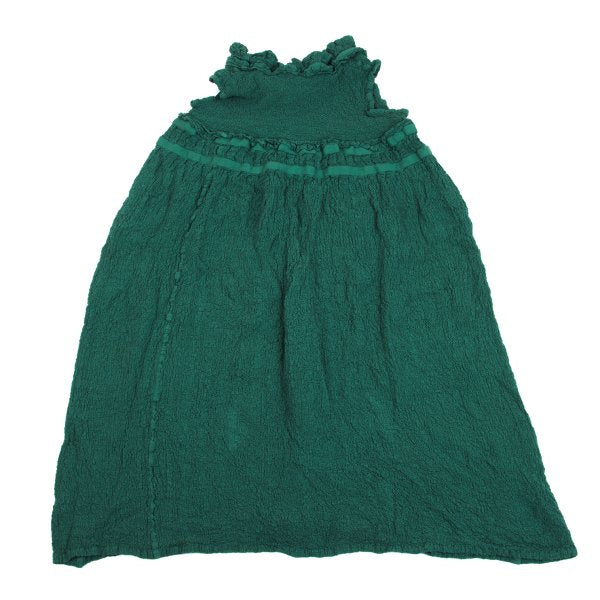 ISSEY MIYAKE me Cauliflower Neck Cord Dress Green Size F