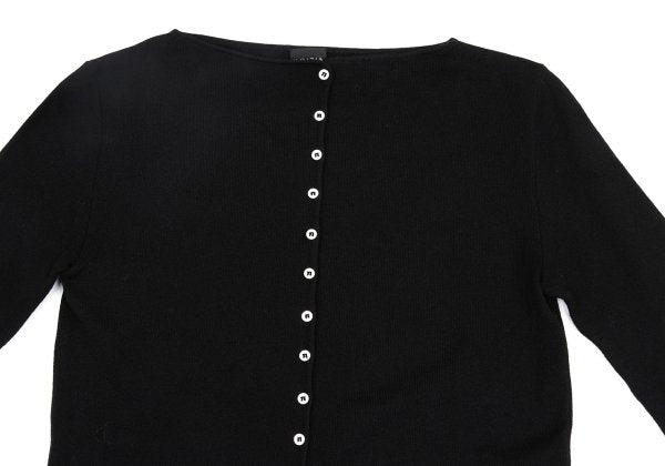 KRIZIA MAGLIA Lace Knit Cardigan Black Size 44