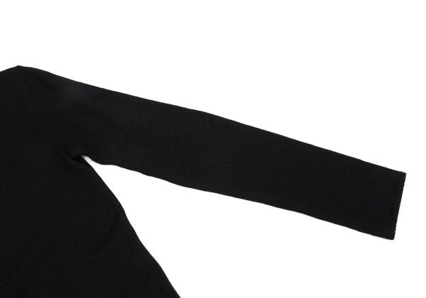 KRIZIA MAGLIA Lace Knit Cardigan Black Size 44