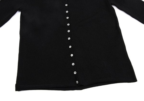 KRIZIA MAGLIA Lace Knit Cardigan Black Size 44