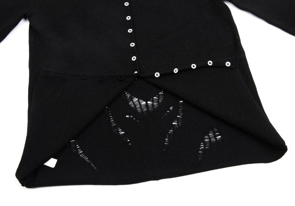 KRIZIA MAGLIA Lace Knit Cardigan Black Size 44