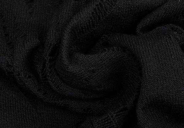 KRIZIA MAGLIA Lace Knit Cardigan Black Size 44