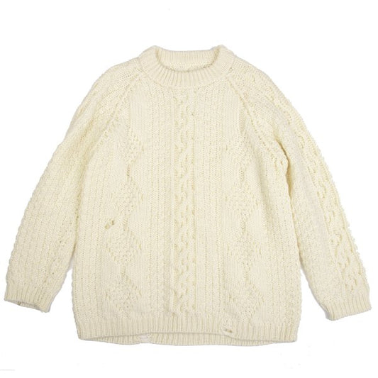 Maison Martin Margiela 21AW Distressed Sweater Cream Size S