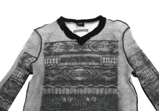 Jean Paul GAULTIER HOMME Powernet Graphic Shirt Gray Size 48